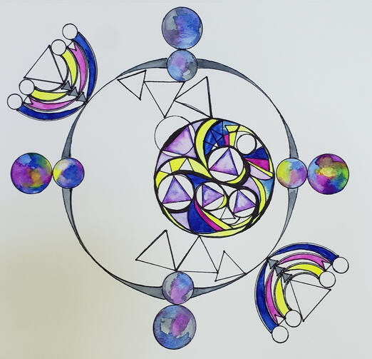 THE TUNING | Watercolor on Paper